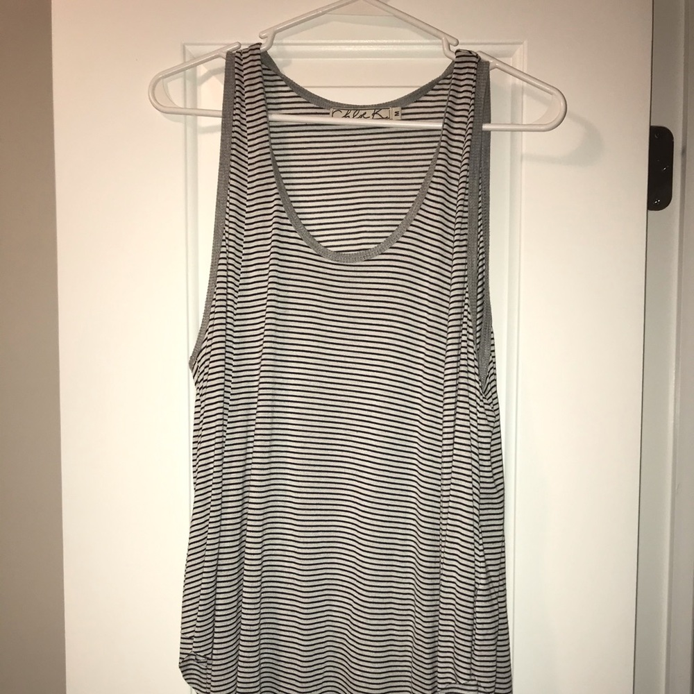 Oversized Striped Tank